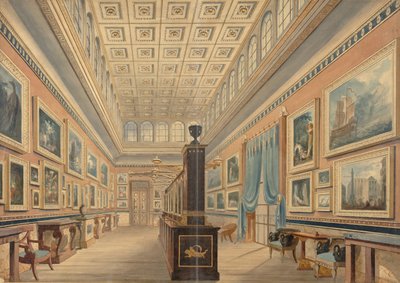 Flamandzka Galeria Obrazów, rezydencja Thomasa Hope, Duchess Street, Portland Place, 1830-51. autorstwa Robert William Billings