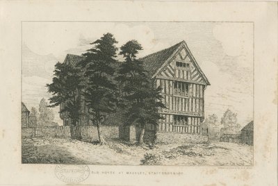 Madeley - Stary Dom: akwaforta, nd [1804-1875] (druk) autorstwa Robert William Buss