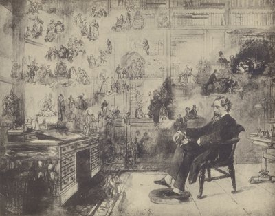 Pamiątka Dickensa (lito) autorstwa Robert William Buss