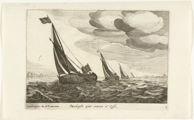 Damloopery Damloopers groot około 16 Last / Damloopers de 16 Tonneaux (tytuł na obiekcie) Hollandse scheepstypen, 1627 (tytuł serii) Różne statki Don ton se sert dans les United Provinces / Ikony różnych holenderskich statków, których użycie dotyczy główni autorstwa Robert de Baudous (possibly)