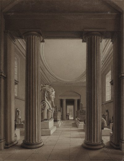 Muzeum Brytyjskie, ok. 1840 autorstwa Robert the Younger Havell