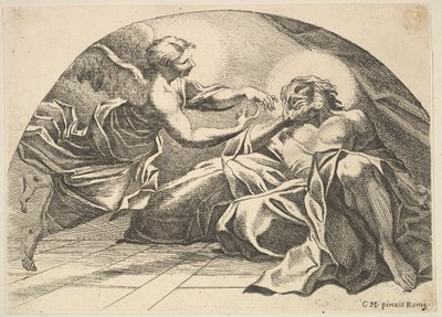 Anioł ukazujący się Piotrowi w więzieniu, 1680-1743. autorstwa Robert van Audenaerde