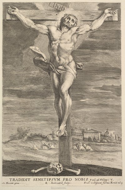 Ukrzyżowanie, 1670-90. autorstwa Robert van Audenaerde
