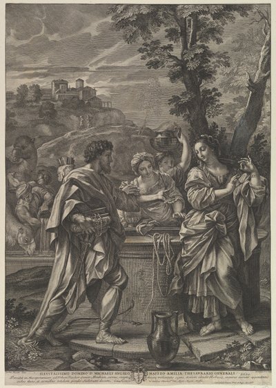 Rebecca przy studni. autorstwa Robert van Audenaerde