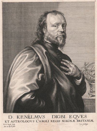 Pan Kenelmus Digby, rycerz i astrolog Karola, króla Wielkiej Brytanii autorstwa Robert van Voerst
