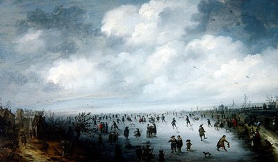 Zimowa scena autorstwa Robert van den Hoecke