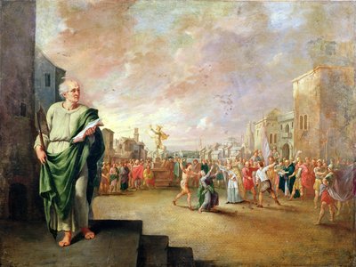 Św. Maciej (olej na miedzi) autorstwa Robert van den Hoecke