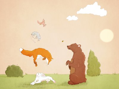 The Quick Red Fox, 2021 (w wersji cyfrowej) autorstwa Roberta Murray