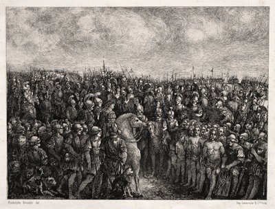 Cezar i jego więźniowie autorstwa Rodolphe Bresdin