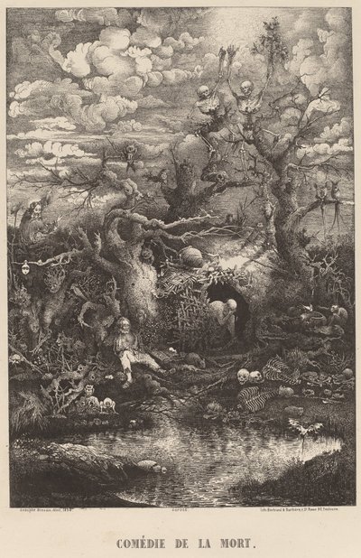 Komedia z Mort autorstwa Rodolphe Bresdin
