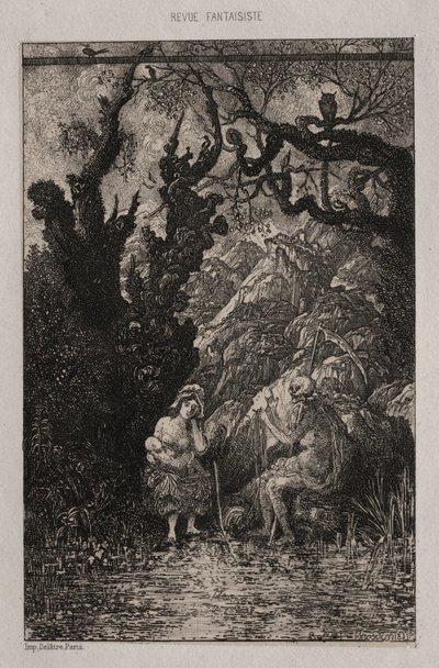 Śmierć i młoda matka, 1861. autorstwa Rodolphe Bresdin