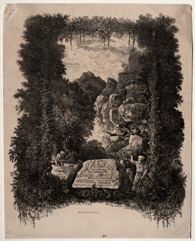 Pierwszy frontyspis do Bajek i baśni Thierry-Faletans, 1868. autorstwa Rodolphe Bresdin