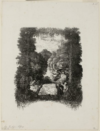 Frontyspis do bajek i opowieści Hippolyte de Thierry-Faletans autorstwa Rodolphe Bresdin