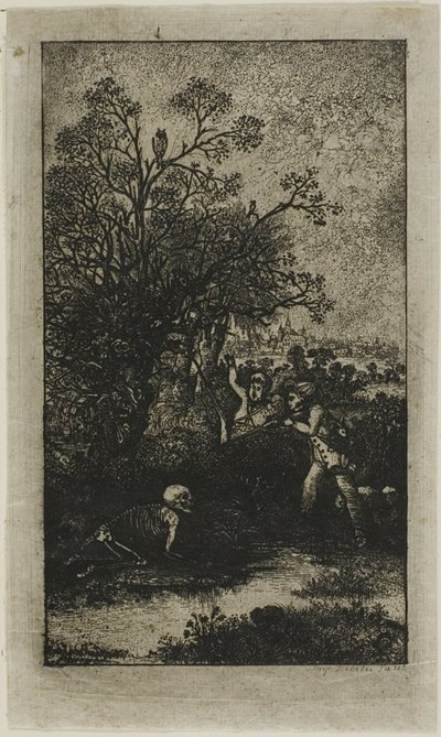 Łowcy zaskoczeni śmiercią autorstwa Rodolphe Bresdin