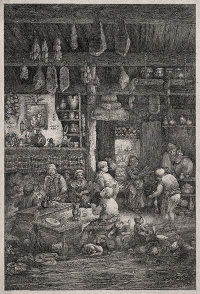 Wnętrze Mołdawii, 1856. autorstwa Rodolphe Bresdin