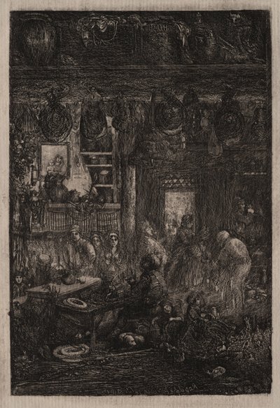 Wnętrze Mołdawii, 1865. autorstwa Rodolphe Bresdin