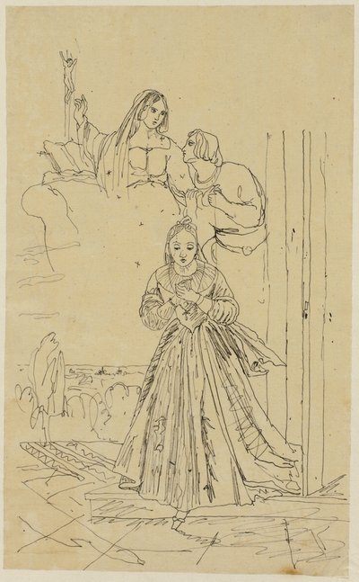 Schronienie w modlitwie autorstwa Rodolphe Bresdin