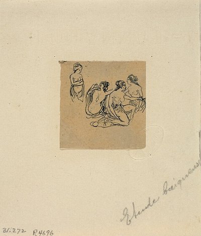 Badanie kąpiących się autorstwa Rodolphe Bresdin
