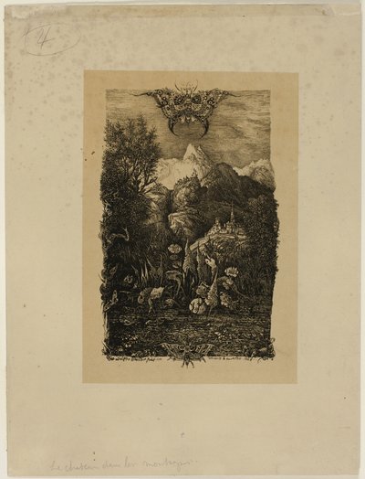 Motyl i staw autorstwa Rodolphe Bresdin