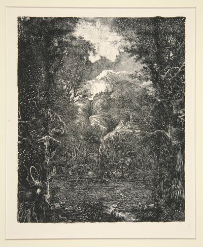 Miasto poza bagnami (La Ville derri?re la marecage) autorstwa Rodolphe Bresdin