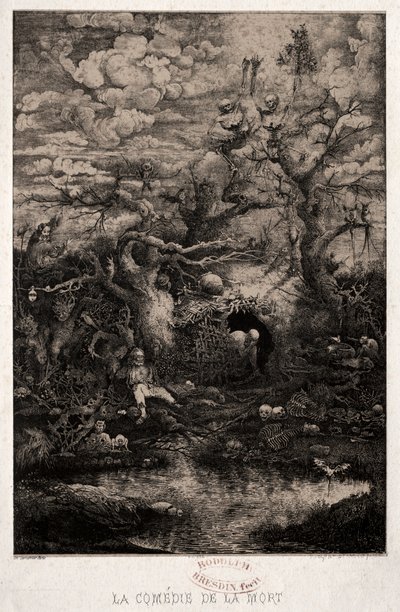Komedia Śmierci, 1854. autorstwa Rodolphe Bresdin