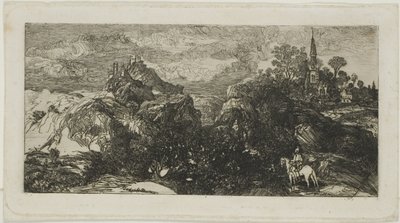 Powrót rycerza autorstwa Rodolphe Bresdin