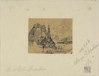 Wioska Liliputów autorstwa Rodolphe Bresdin