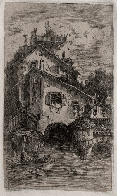 Młyn, 1866. autorstwa Rodolphe Bresdin