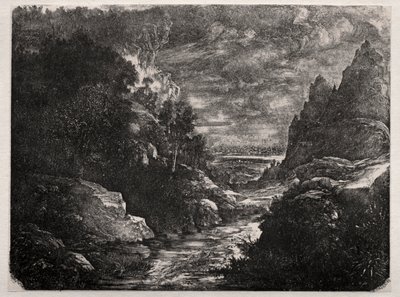 Górski Potok autorstwa Rodolphe Bresdin