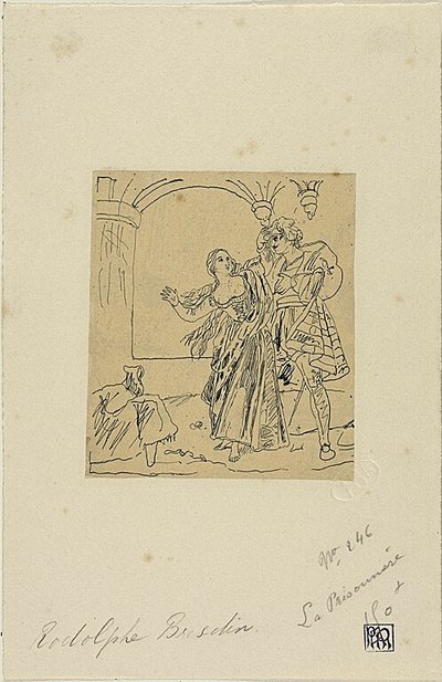 Więzień autorstwa Rodolphe Bresdin