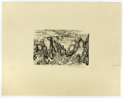 Bez tytułu (prawdopodobnie Cezar i jego legiony) autorstwa Rodolphe Bresdin