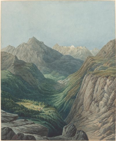 Alpejska Dolina autorstwa Rodolphe Leon Berthoud
