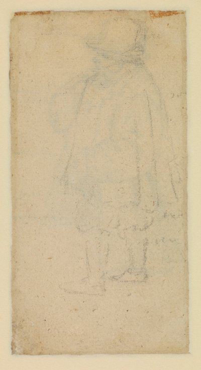 Mężczyzna widziany z tyłu (verso) autorstwa Roelandt Jacobsz and Bruegel Pieter the Elder Savery