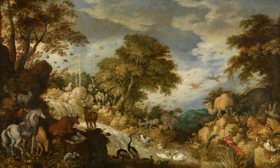Orfeusz i zwierzęta (olej na płótnie) autorstwa Roelandt Jacobsz. Savery