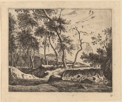 Wodospad: pl.6 autorstwa Roelant Roghman and Melchior Küsel