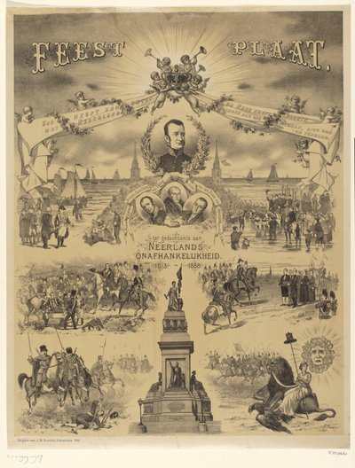 Tabliczka na pamiątkę niepodległości Holandii, 1813-1888 (tytuł na obiekcie) autorstwa Roelof Raar