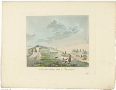 Plaża w Scheveningen Local des ci devant bains à Scheveningen (tytuł obiektu) autorstwa Roelof van der Meulen
