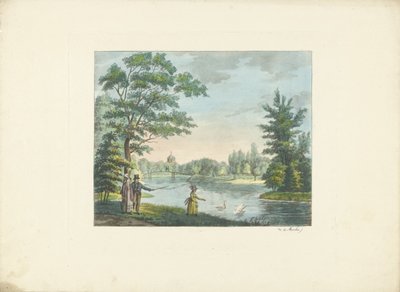 Piesi w parku autorstwa Roelof van der Meulen