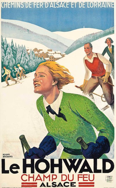 Le Hohwald, ok. 1930 r. (litografia kolorowa) autorstwa Roger Broders