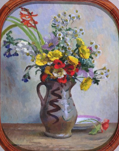 Letnie kwiaty, ok. 1922 (olej na desce) autorstwa Roger Eliot Fry