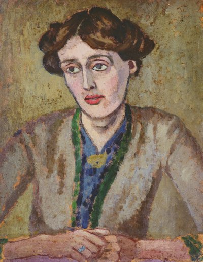 Virginia Woolf (1882-1941) (olej na pokładzie) autorstwa Roger Eliot Fry
