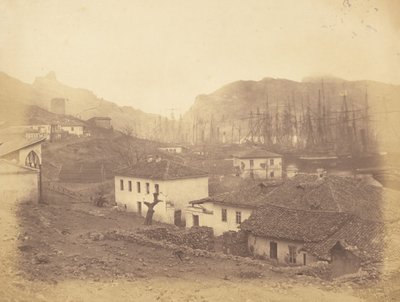 Bałakława, widok w stronę morza. autorstwa Roger Fenton