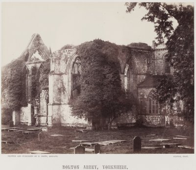 Opactwo Bolton, Yorkshire, c.1857 (druk albumowy) autorstwa Roger Fenton