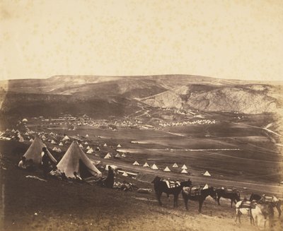 Obóz kawalerii, Bałakława autorstwa Roger Fenton