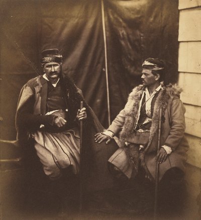 Dyskusja między dwoma Chorwatami. autorstwa Roger Fenton
