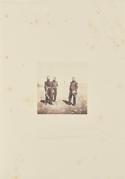 Generał Labousiniere i generał Bevret. autorstwa Roger Fenton