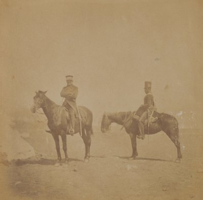 Generał Sir John Pennefather i ordynans, 1855 autorstwa Roger Fenton