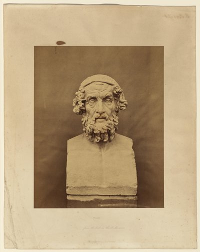 Homer, według popiersia w British Museum autorstwa Roger Fenton