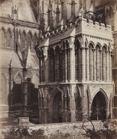 Katedra w Lincoln: ganek w Galilei, ok. 1930 r. 1857. autorstwa Roger Fenton