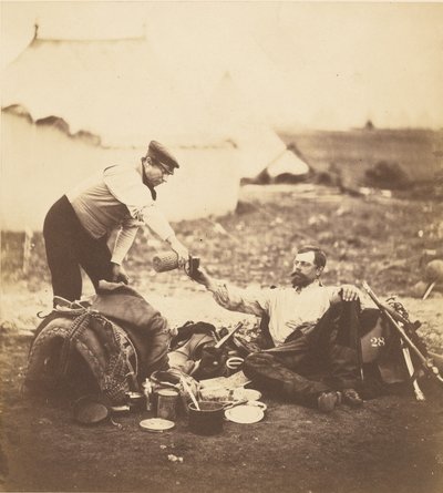 Podpułkownik Hallewell, jego dzień pracy dobiegł końca. autorstwa Roger Fenton